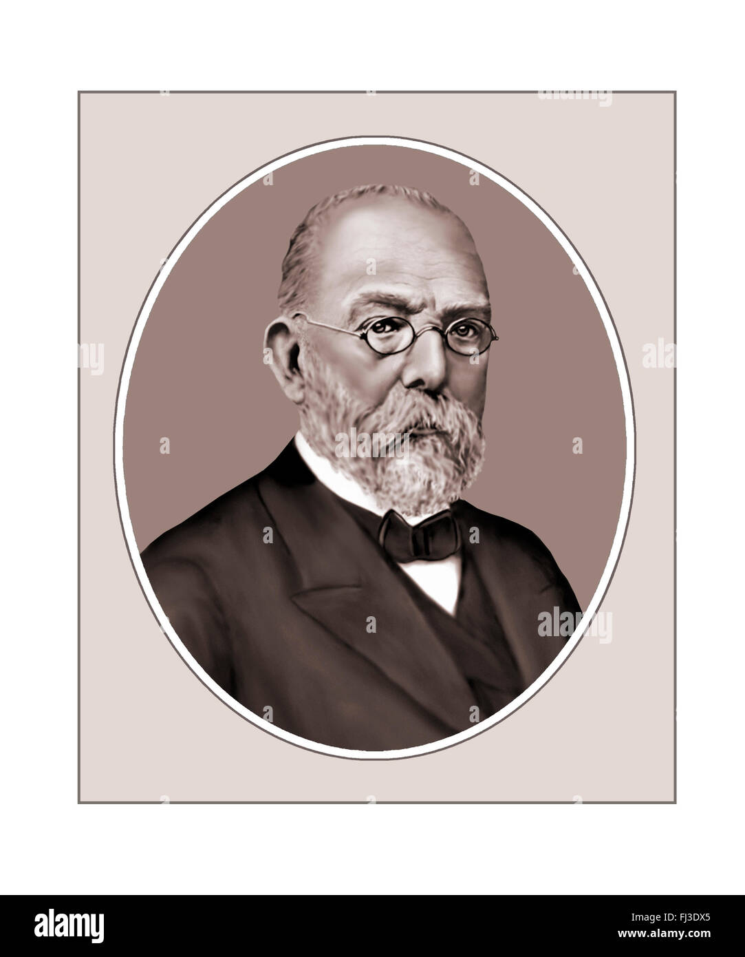 Robert Koch, Bacteriologist, Ritratto Foto Stock