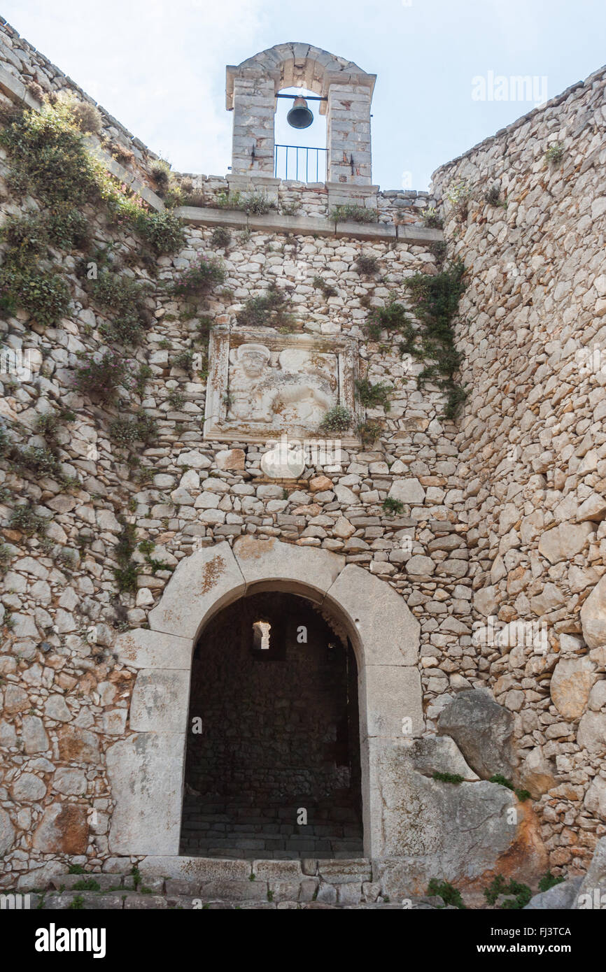 Fortezza Palomidi Ingresso del Peloponneso, Grecia Foto Stock