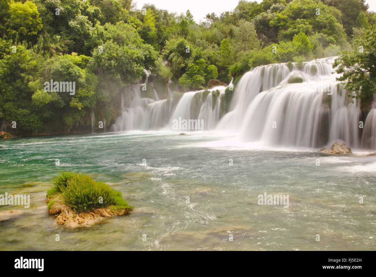 Skradinski buk cascades, Croazia, Parco Nazionale di Krka Foto Stock