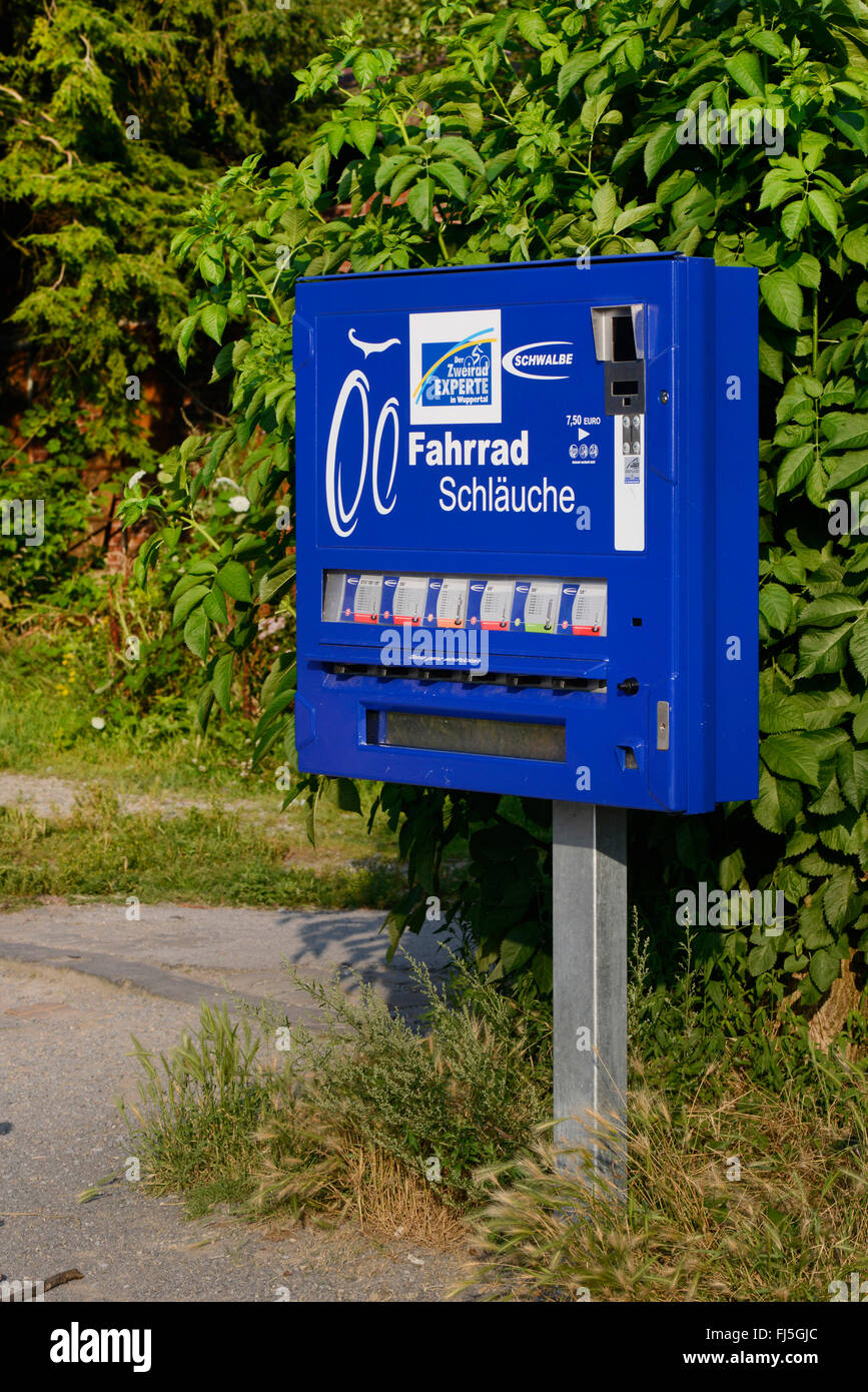 Automat per bicicletta tubi interni, in Germania, in Renania settentrionale-Vestfalia, Bergisches Land, Wuppertal Foto Stock