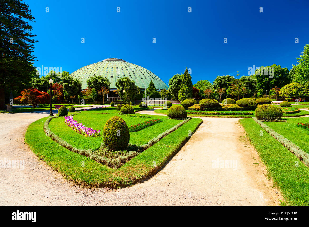 Crystal palace garden nella città di porto Foto Stock