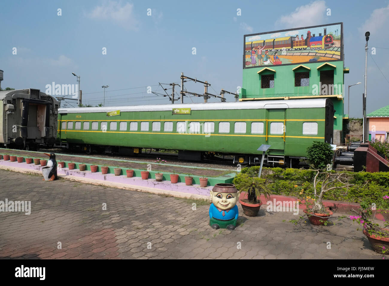 La Eastern Railway Museum, quella di Howrah, Kolkata (Calcutta), West Bengal, India. Foto Stock