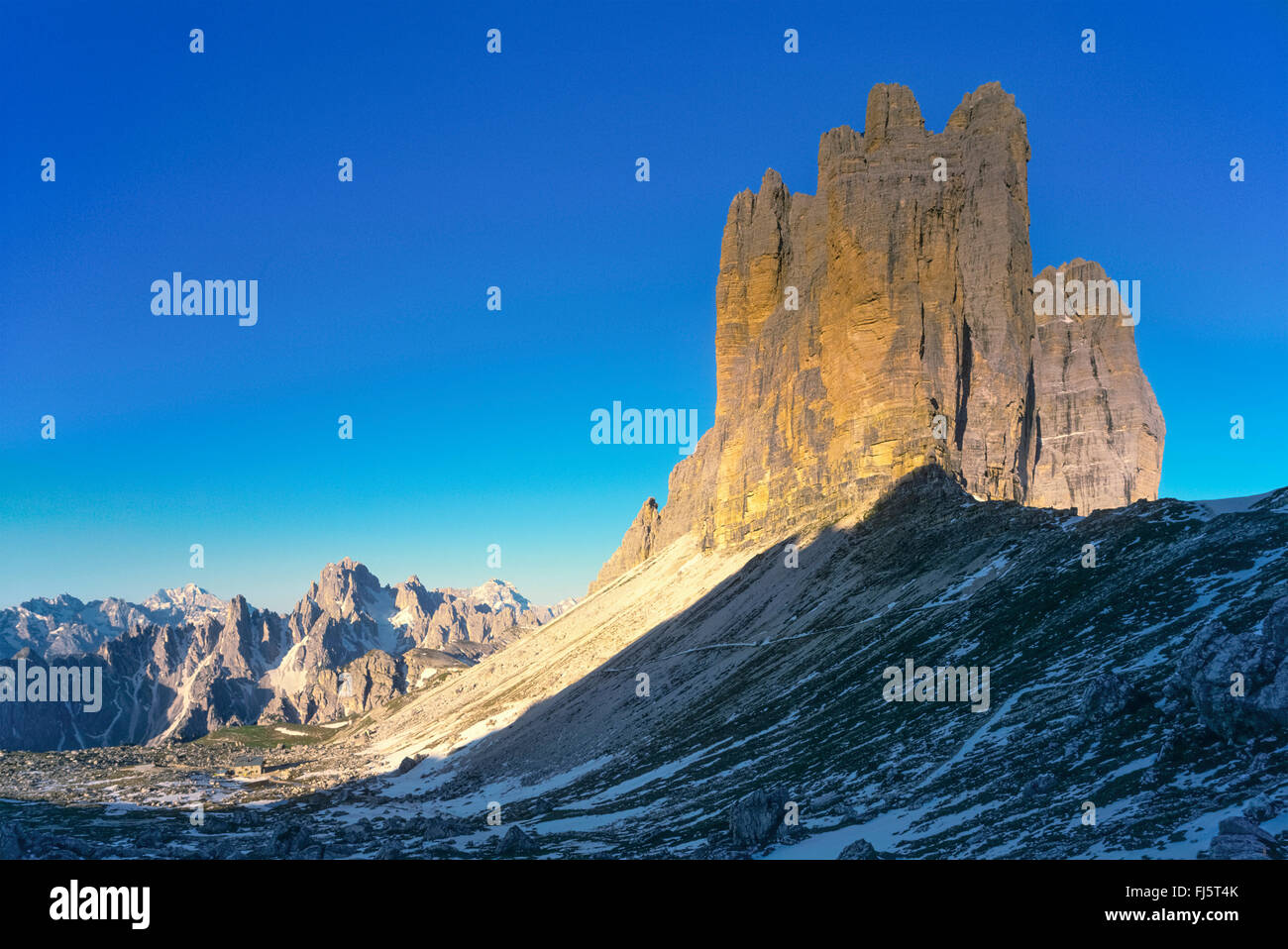 Tre Cime di Lavaredo, Italia, Alto Adige, Dolomiti Foto Stock