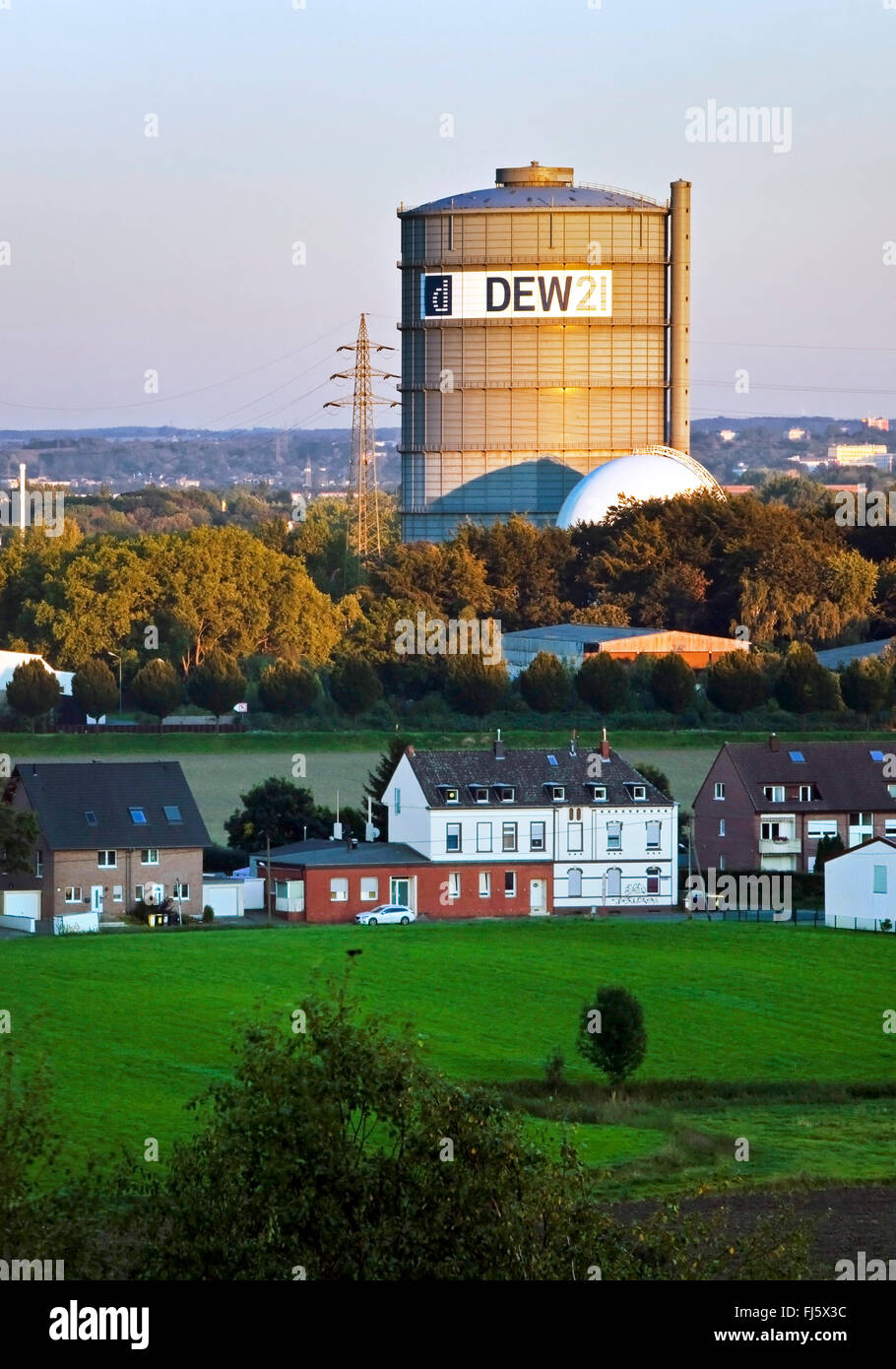 Rugiada gasometro di Dortmund, soffiato fino al 18.10.2015, in Germania, in Renania settentrionale-Vestfalia, la zona della Ruhr, Dortmund Foto Stock