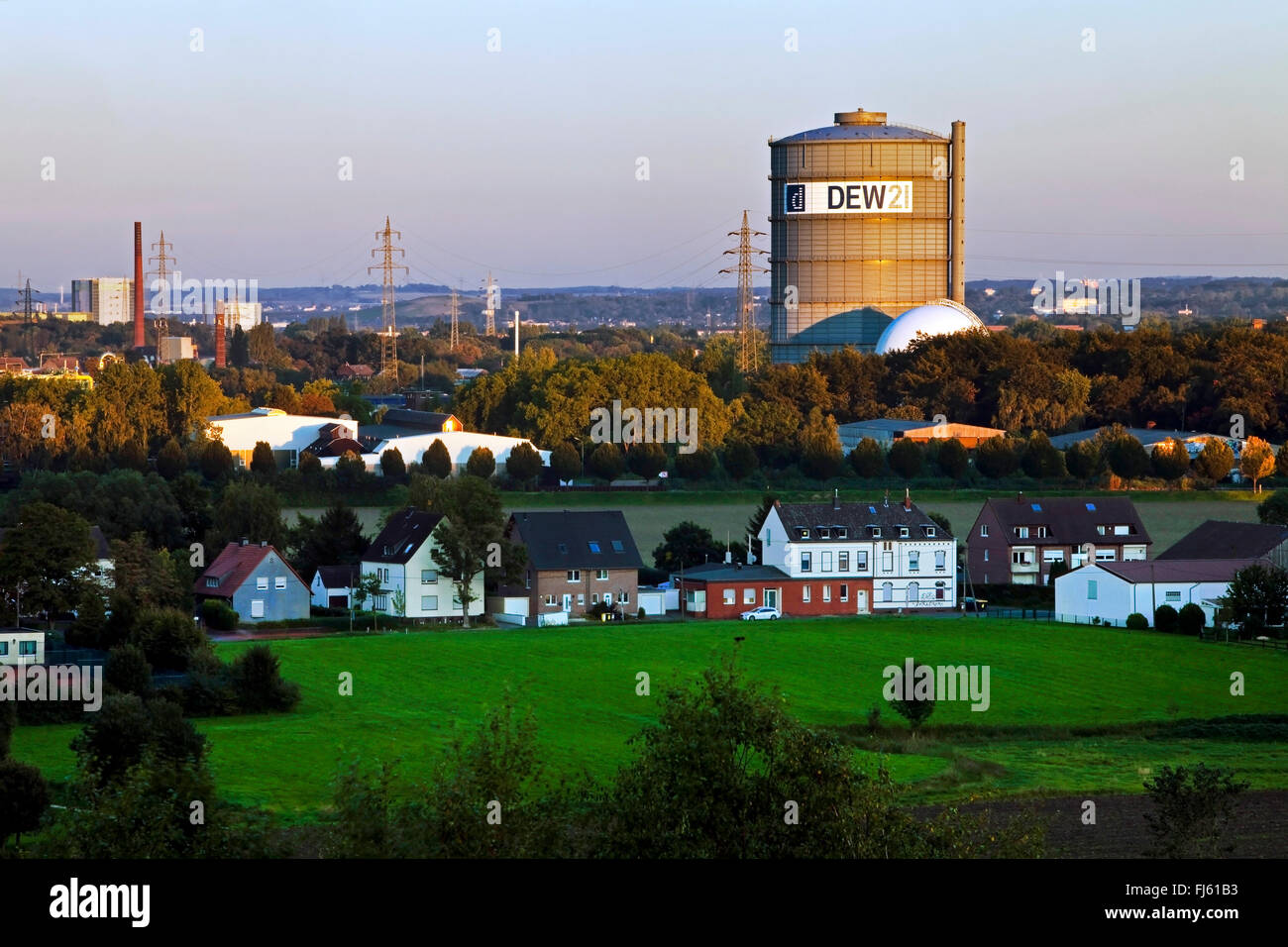 Rugiada gasometro di Dortmund, soffiato fino al 18.10.2015, in Germania, in Renania settentrionale-Vestfalia, la zona della Ruhr, Dortmund Foto Stock