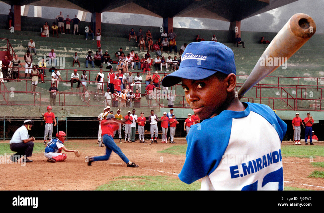Cubano giocatore di calcio, Cuba Foto Stock