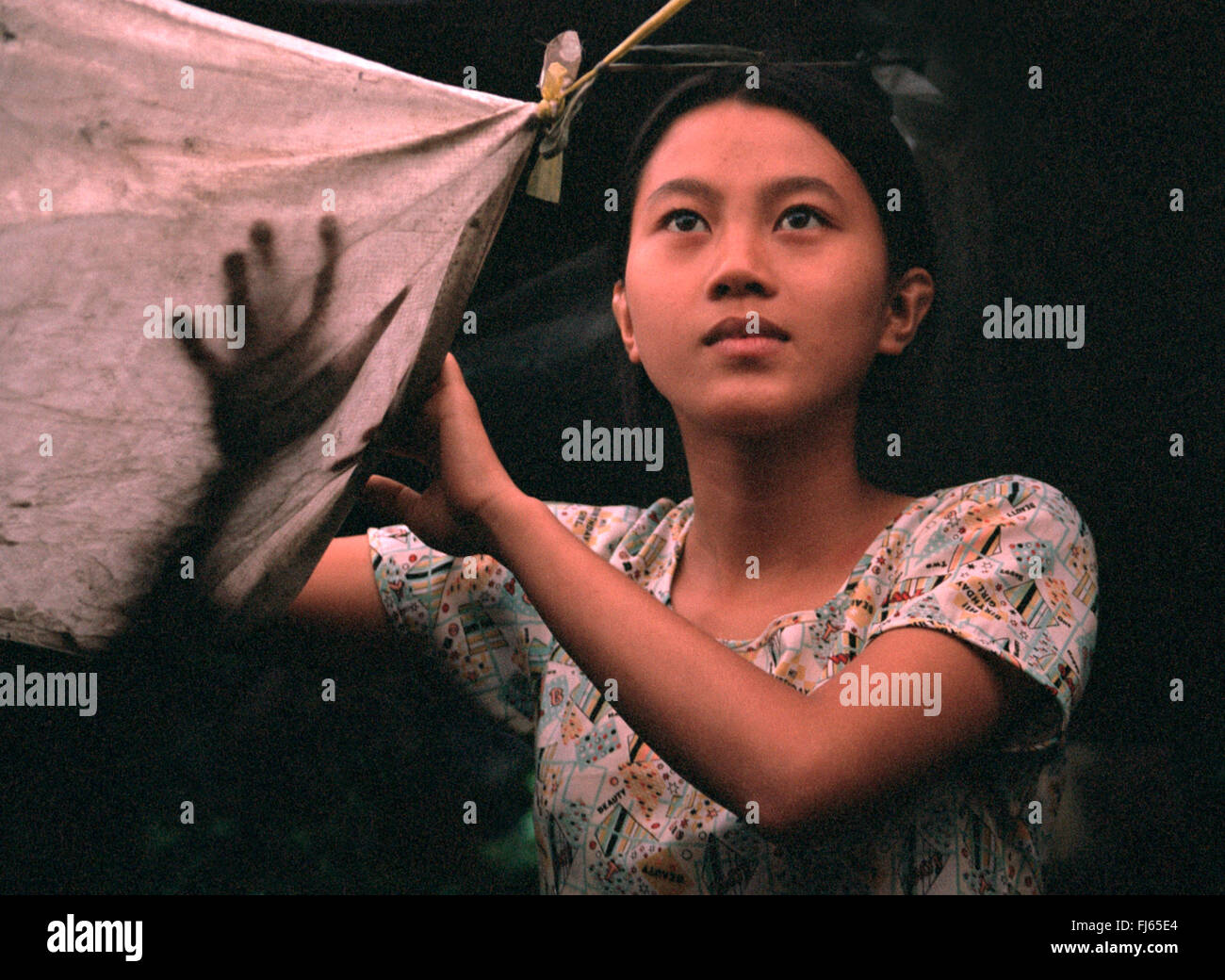 Ritratto di una ragazza vietnamita, Vietnam Foto Stock
