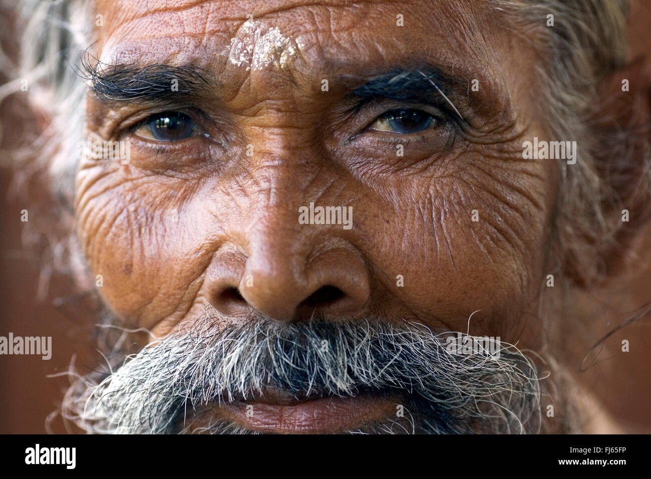 Ritratto di un uomo, India Delhi Foto Stock