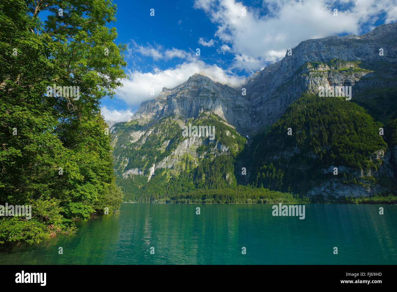 Kloentalersee, Svizzera, Glarona Foto Stock