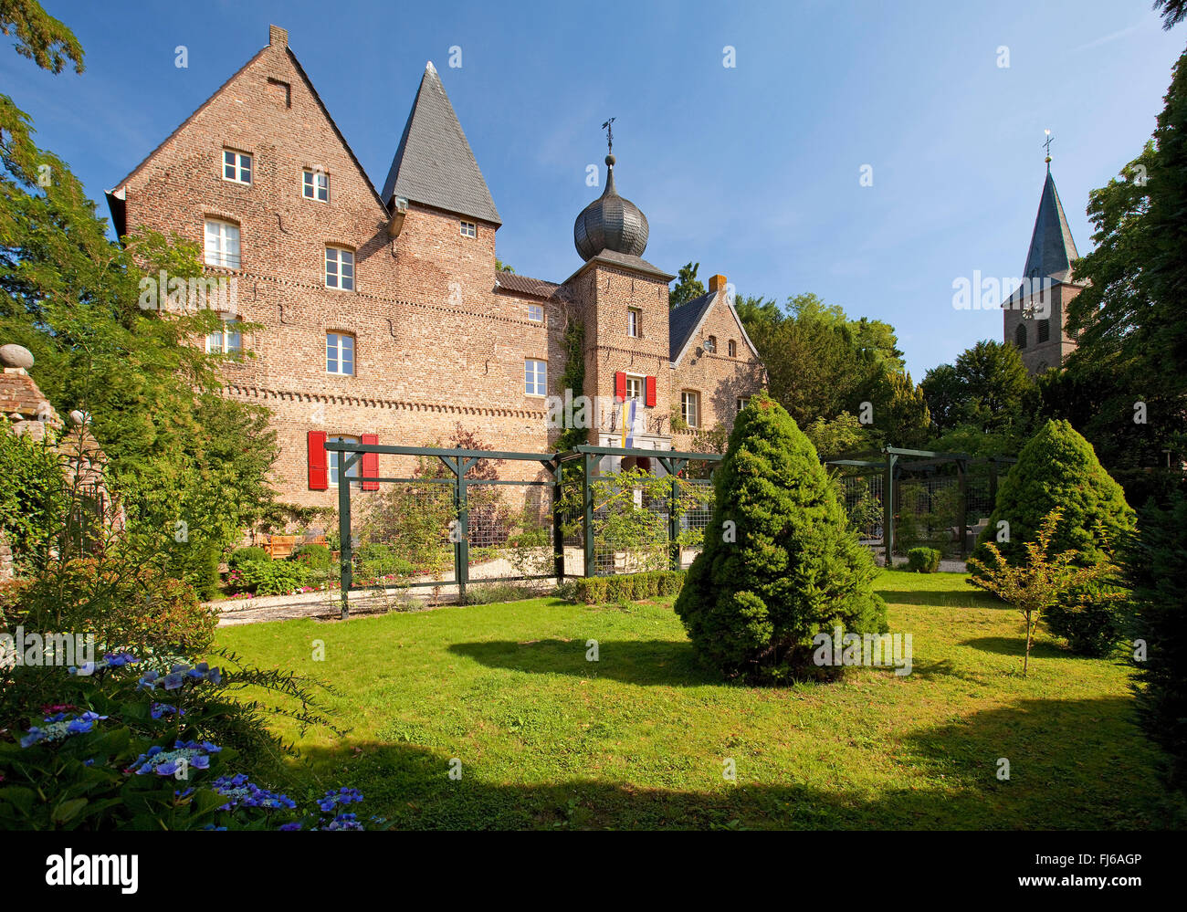 Casa Elmpt, in Germania, in Renania settentrionale-Vestfalia, Basso Reno, Niederkruechten Foto Stock