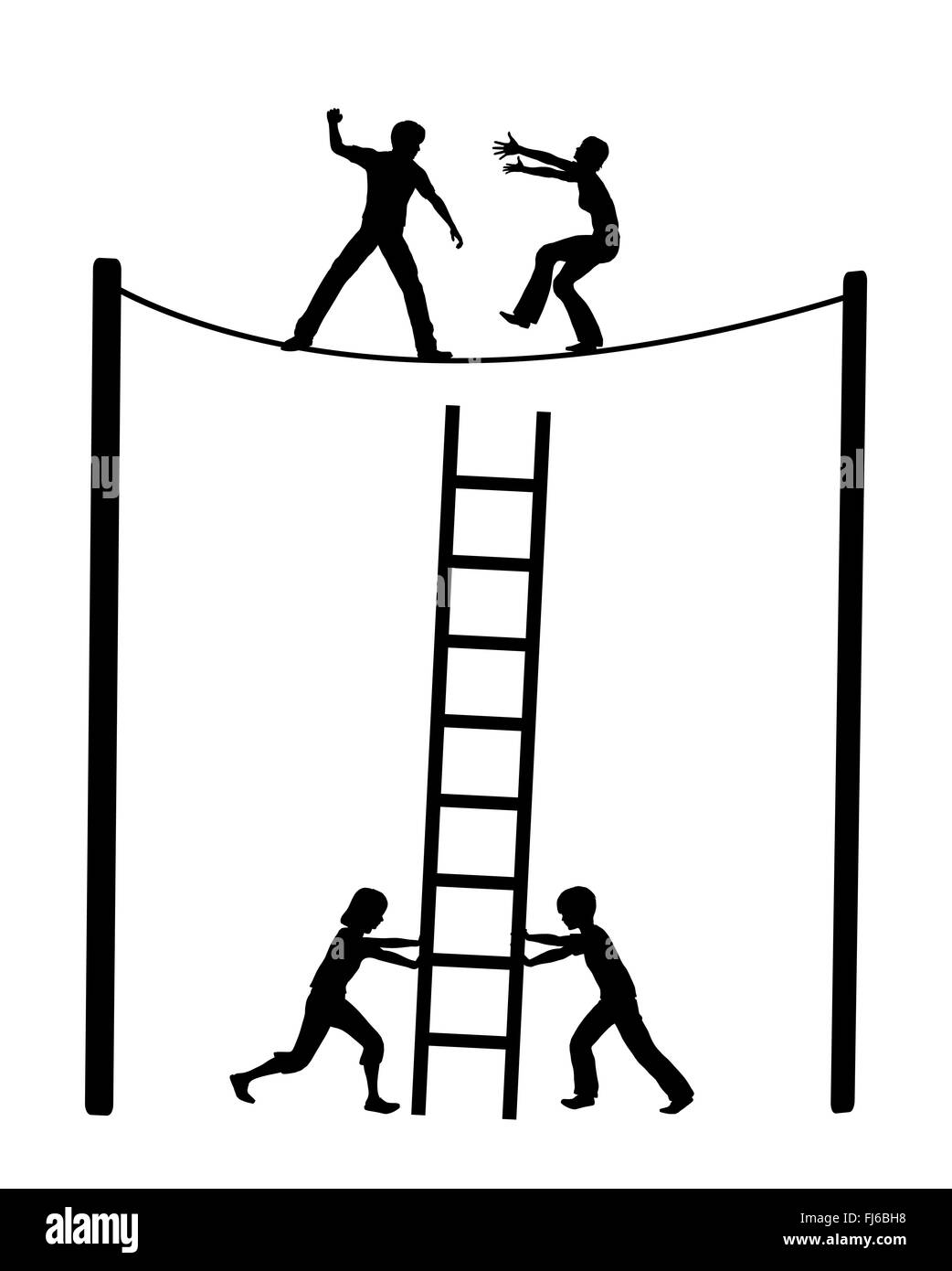 Escalation della lotta nel matrimonio Foto Stock