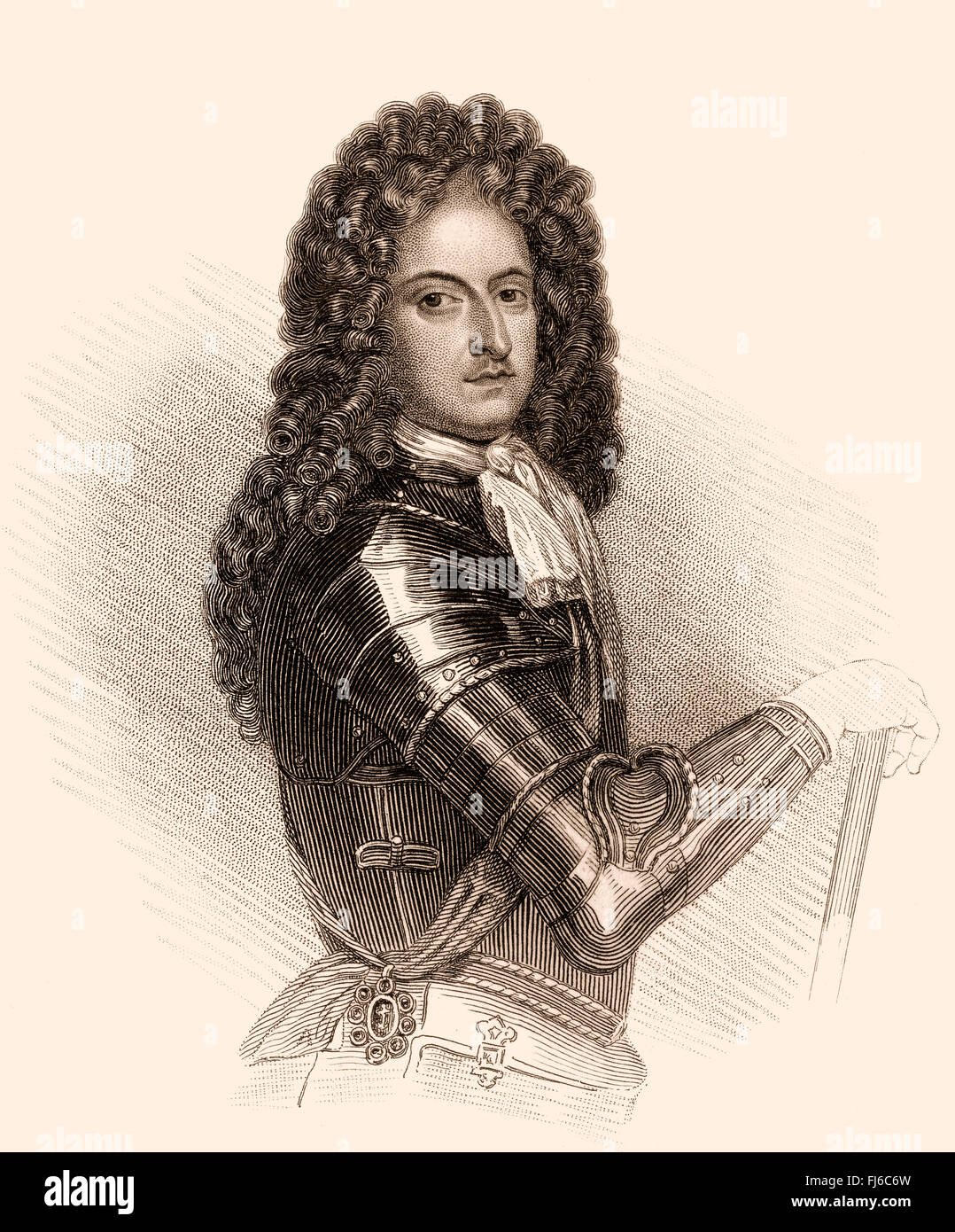 William Cavendish, primo duca di Devonshire, 1640-1707, un soldato inglese e uomo politico whig Foto Stock William Cavendish, primo duca di Devonshire, 1640-1707, un soldato inglese e uomo politico whig Foto Stock