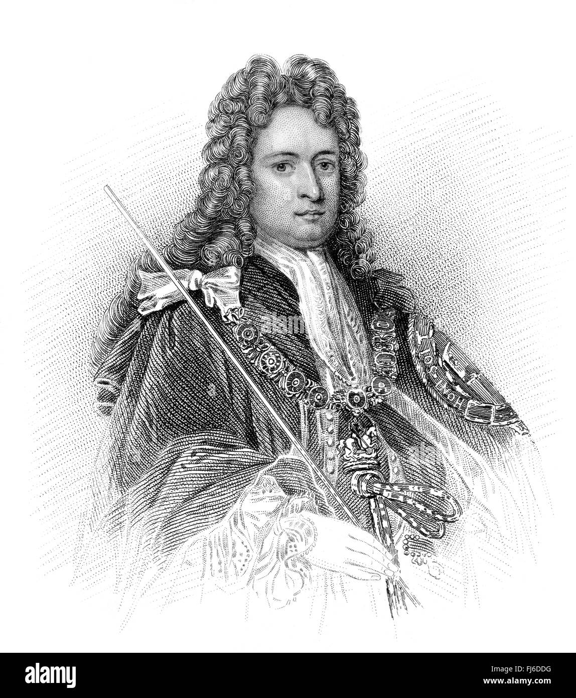 Robert Harley, primo conte di Oxford e conte di Mortimer, 1661-1724, un British politico e statista Foto Stock