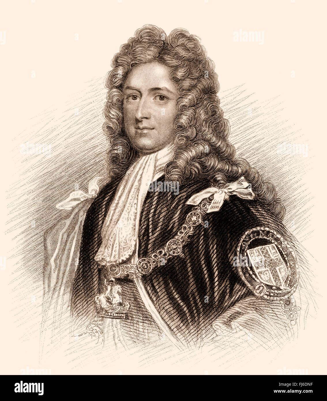 Charles Seymour, sesto Duca di Somerset, 1662-1748, un peer britannico Foto Stock