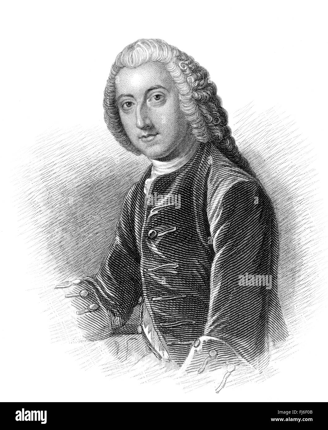 William Pitt, 1° Conte di Chatham, 1708-1778, Primo ministro della Gran Bretagna Foto Stock