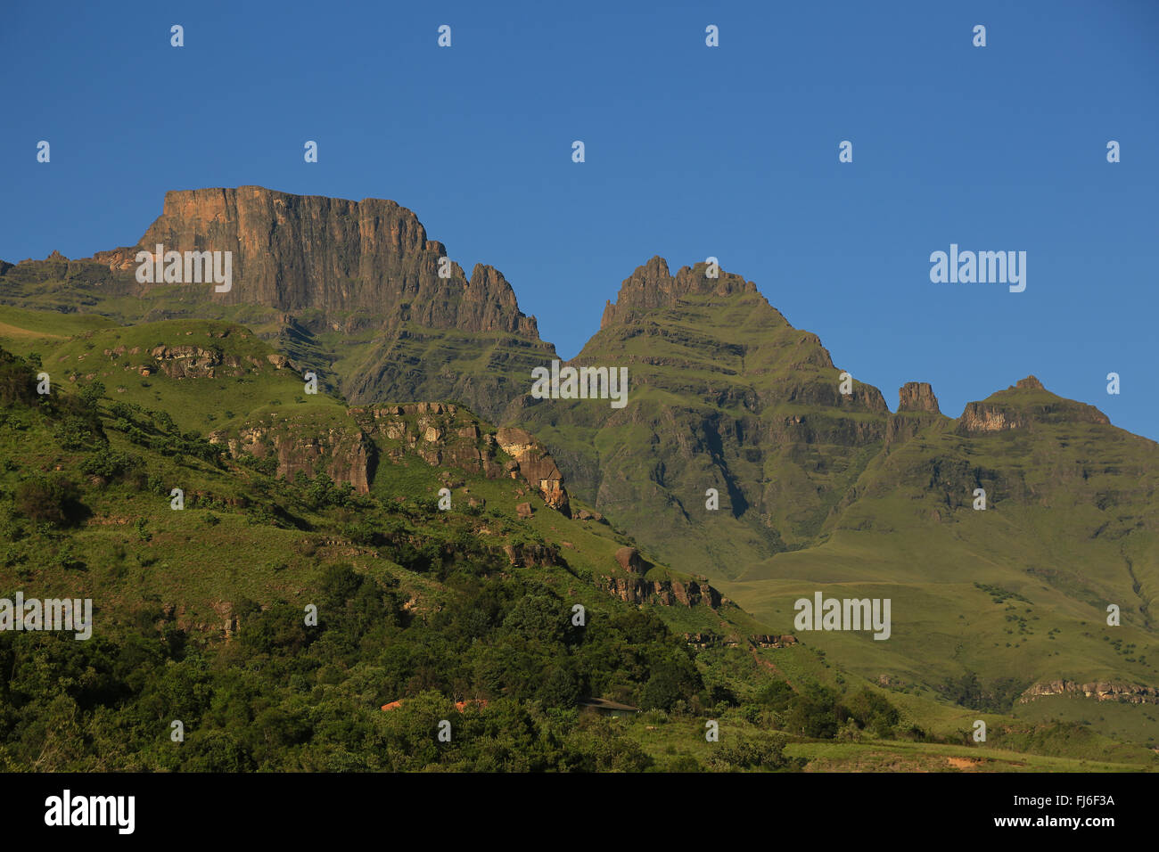 Monaco cappottatura del Drakensberg National Park Kwa Zulu Natal, Sud Africa Foto Stock