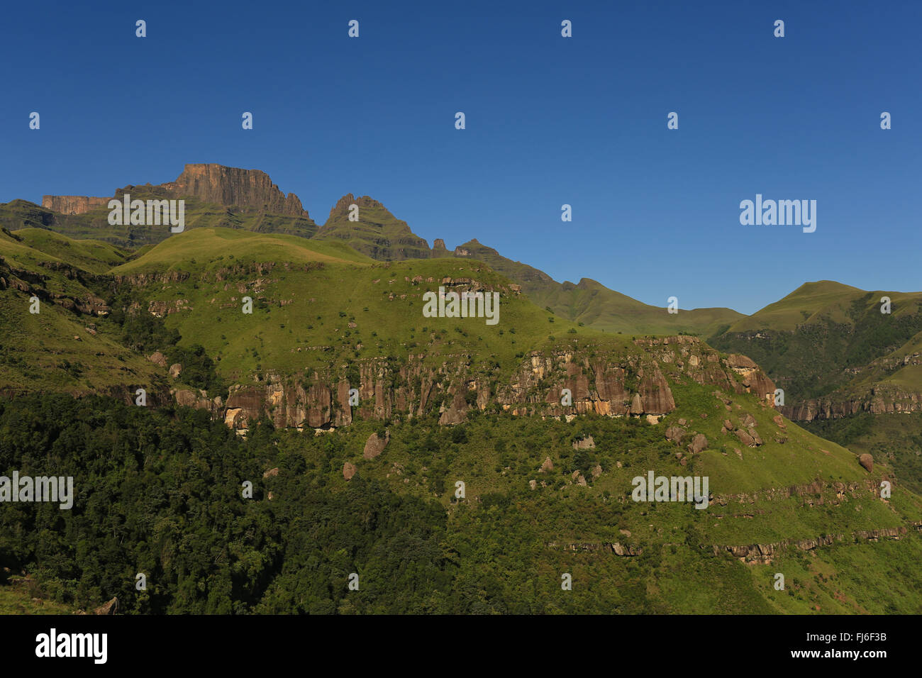 Monaco cappottatura del Drakensberg National Park Kwa Zulu Natal, Sud Africa Foto Stock