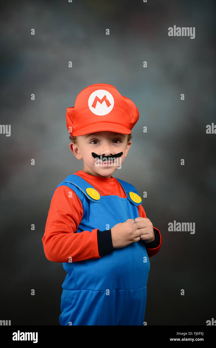 Costume per travestimento - Rosso/Super Mario - BAMBINO