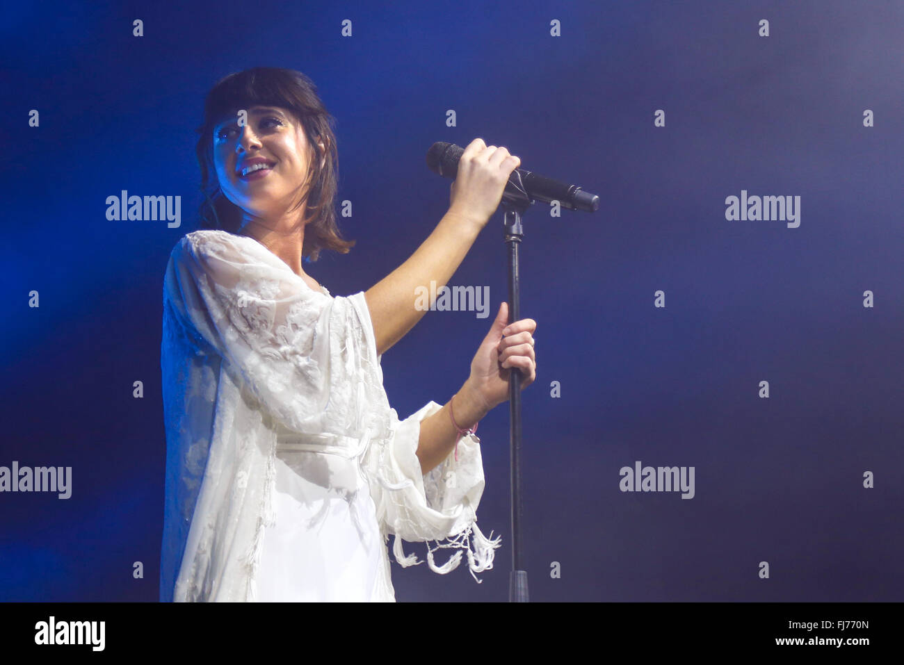 Manchester, Regno Unito. Il 27 febbraio, 2016. Louisa Rose Allen di volpi esegue in Manchester © Sam Pollitt/Alamy Live News Foto Stock