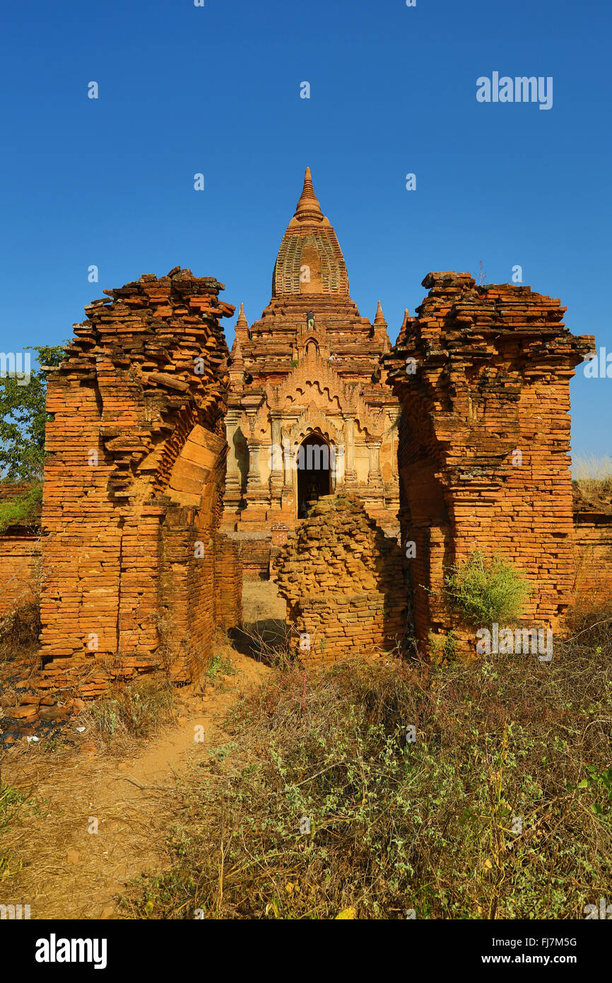 Shwe Leik troppo Pagoda di Bagan, Myanmar (Birmania) Foto Stock