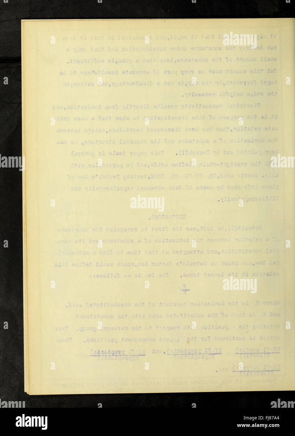 Correlazione di ionizzazione e di struttura (1912) Foto Stock