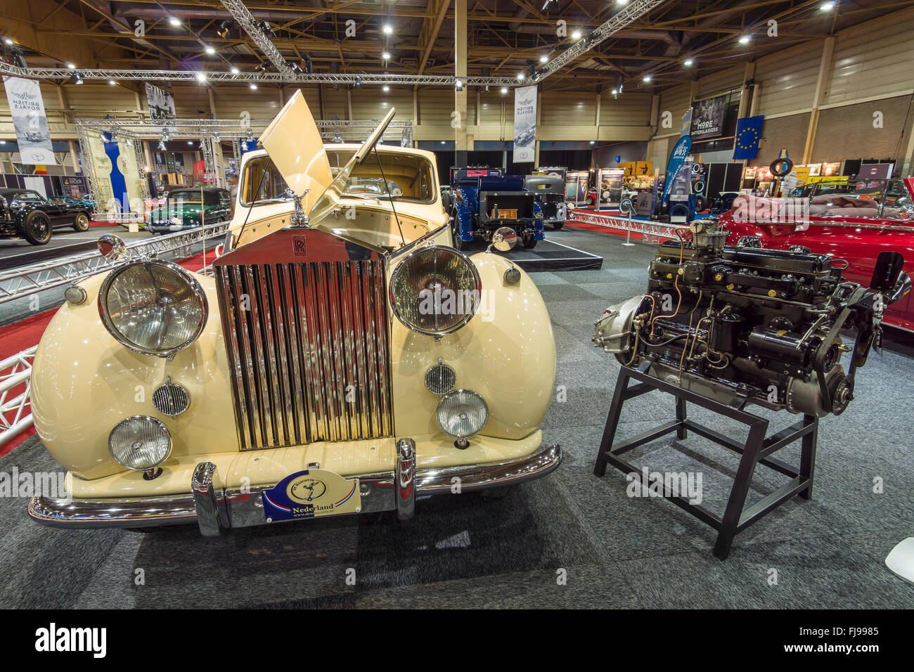 Full-size auto di lusso Rolls Royce Silver Wraith da Hooper, 1954. Foto Stock