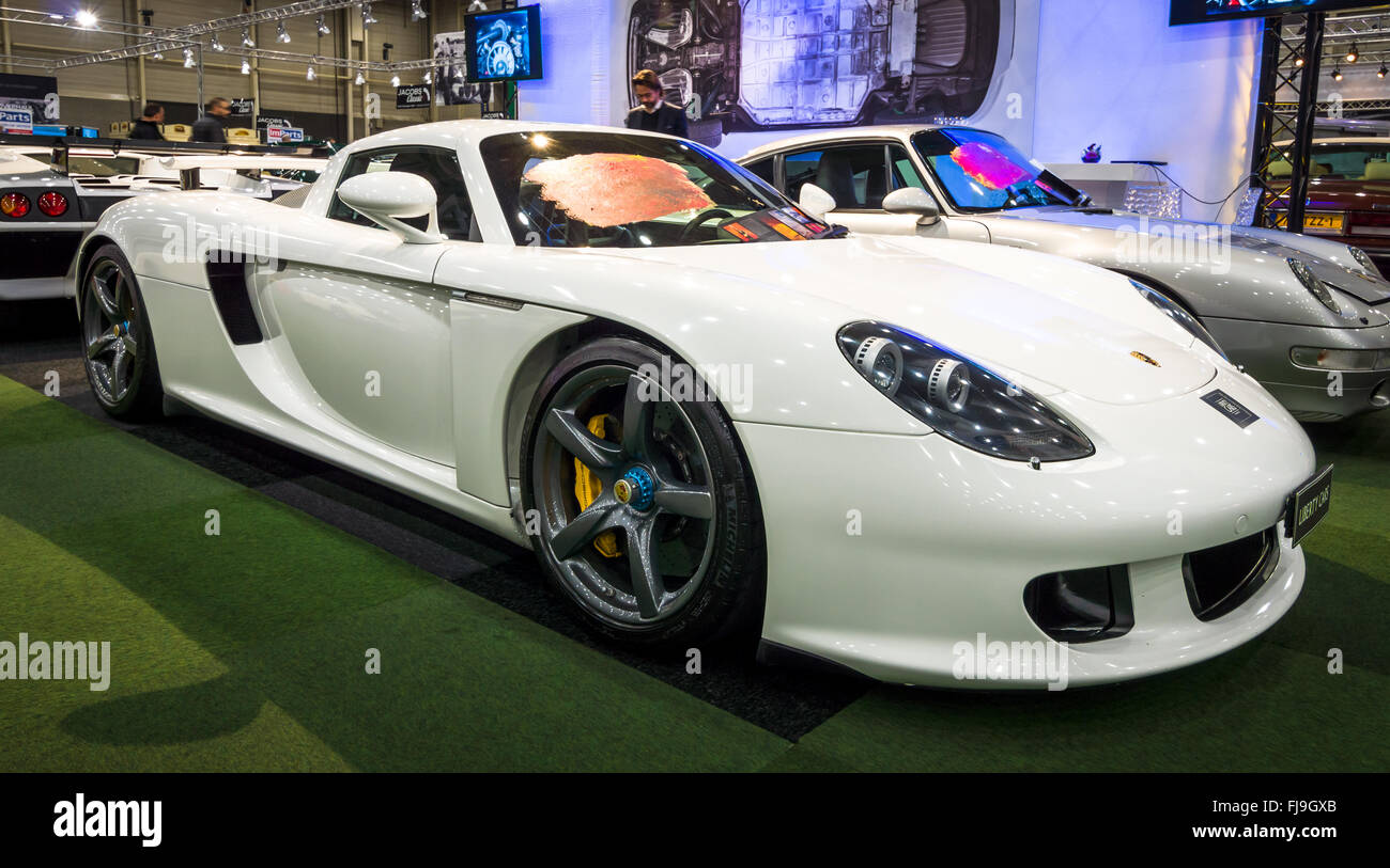 Supercar Porsche Carrera GT, 2005. Foto Stock