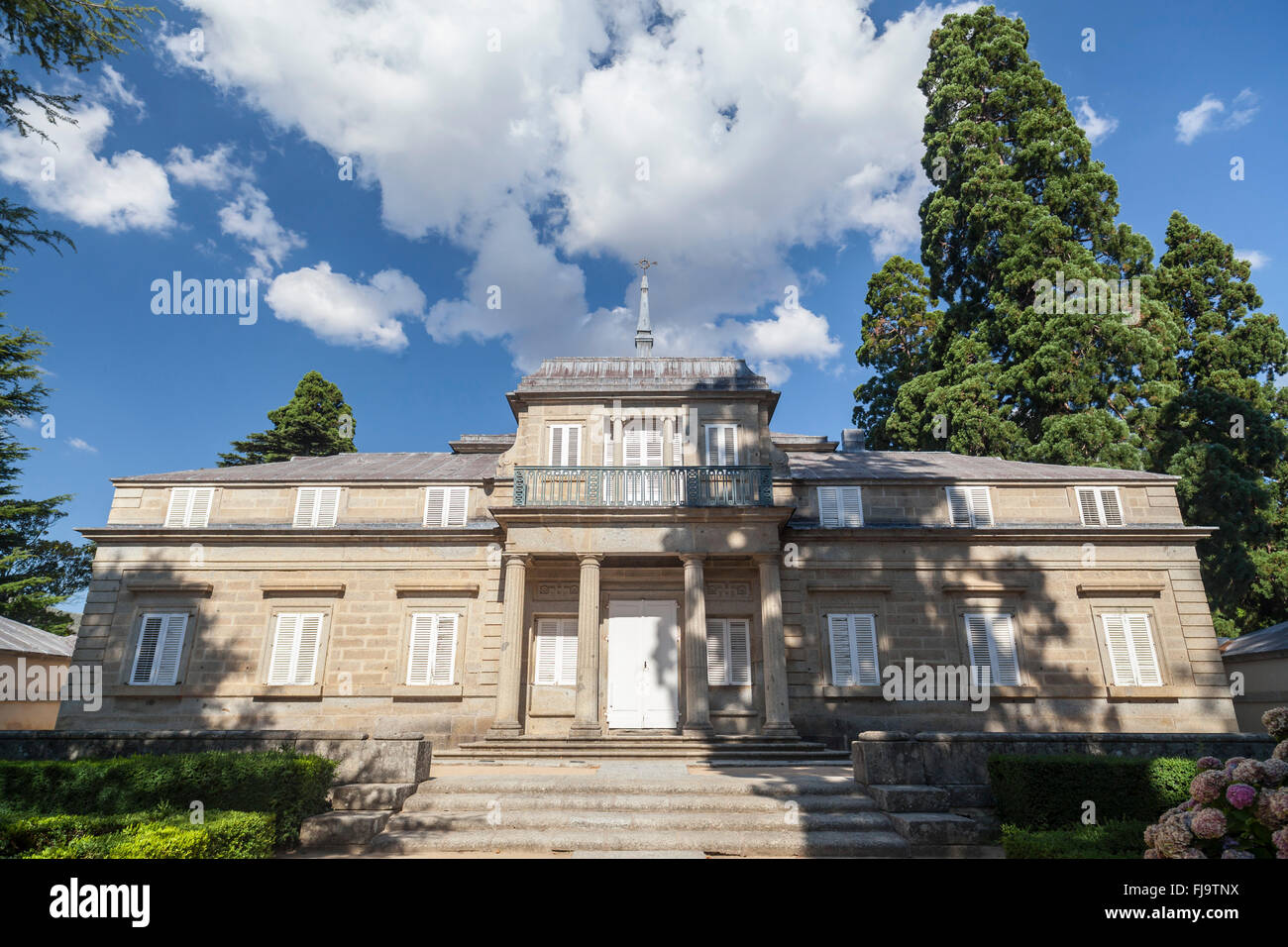 El Escorial, Madrid, Spagna. Casita del Príncipe, palacete construido en el Siglo XVIII por Juan de Villanueva. Foto Stock