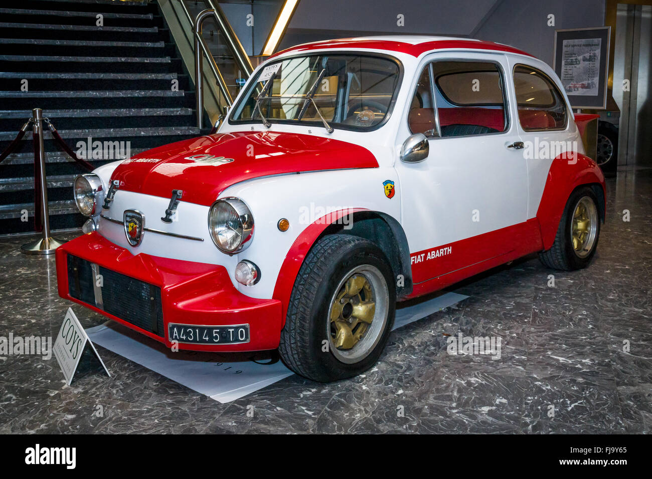 Auto sportiva Fiat-Abarth 1000 TC evocazione, 1968. Foto Stock