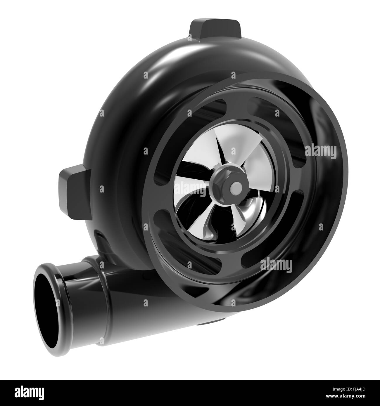 Il turbo compressore 3D render Foto Stock