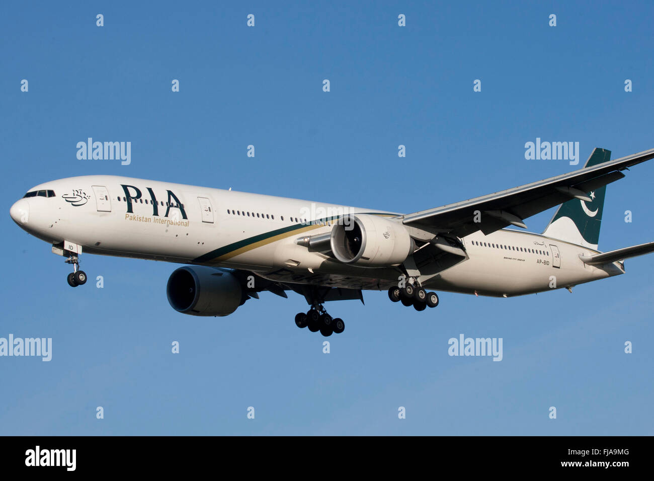 PIA Pakistan International Airlines Boeing 777 Foto Stock