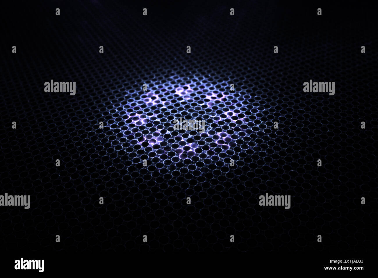 Reticolo macromolecolare, nanotecnologia, generato dal computer sfondo astratto Foto Stock