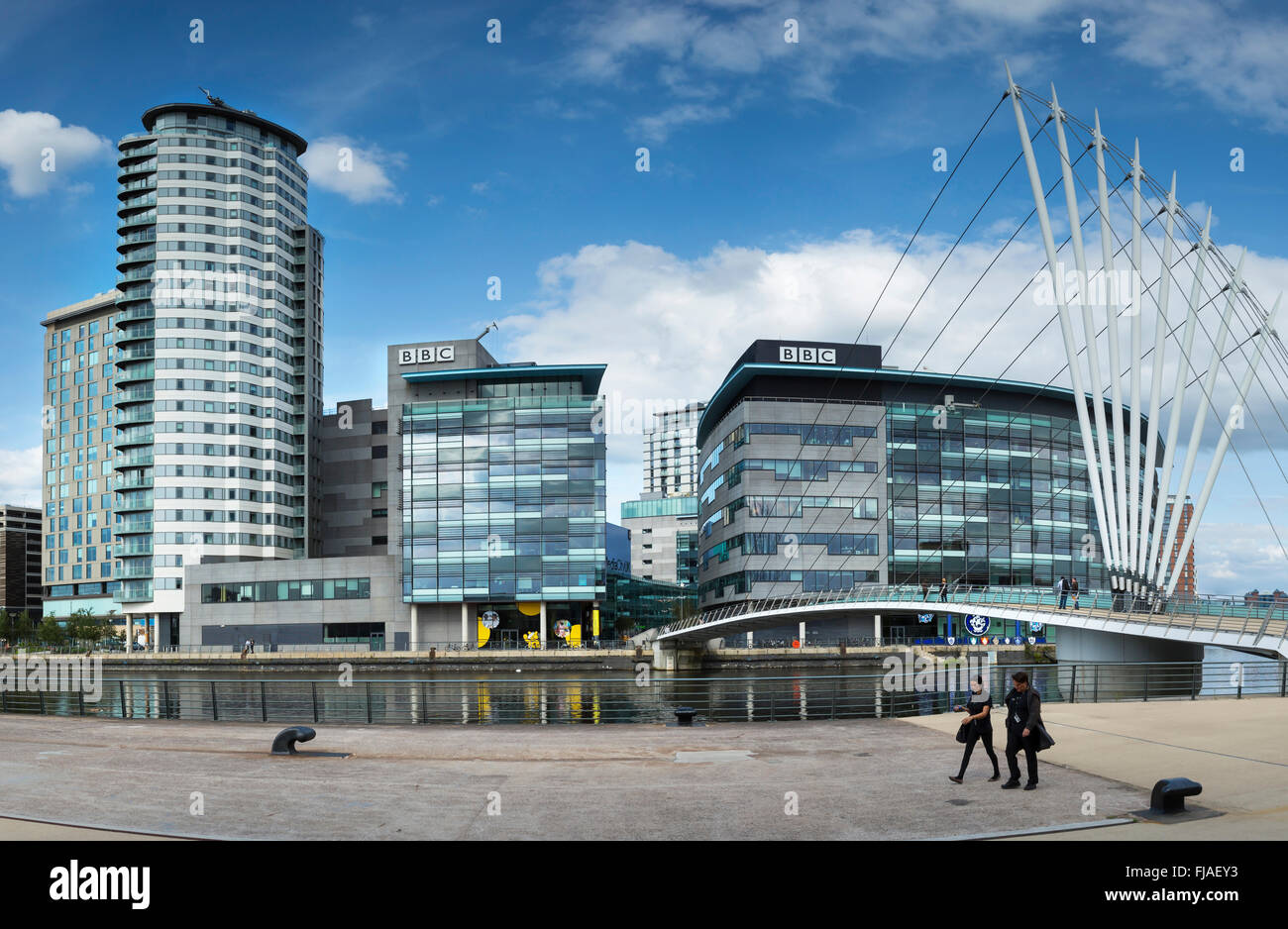 La BBC edificio e Media City a Salford. Foto Stock