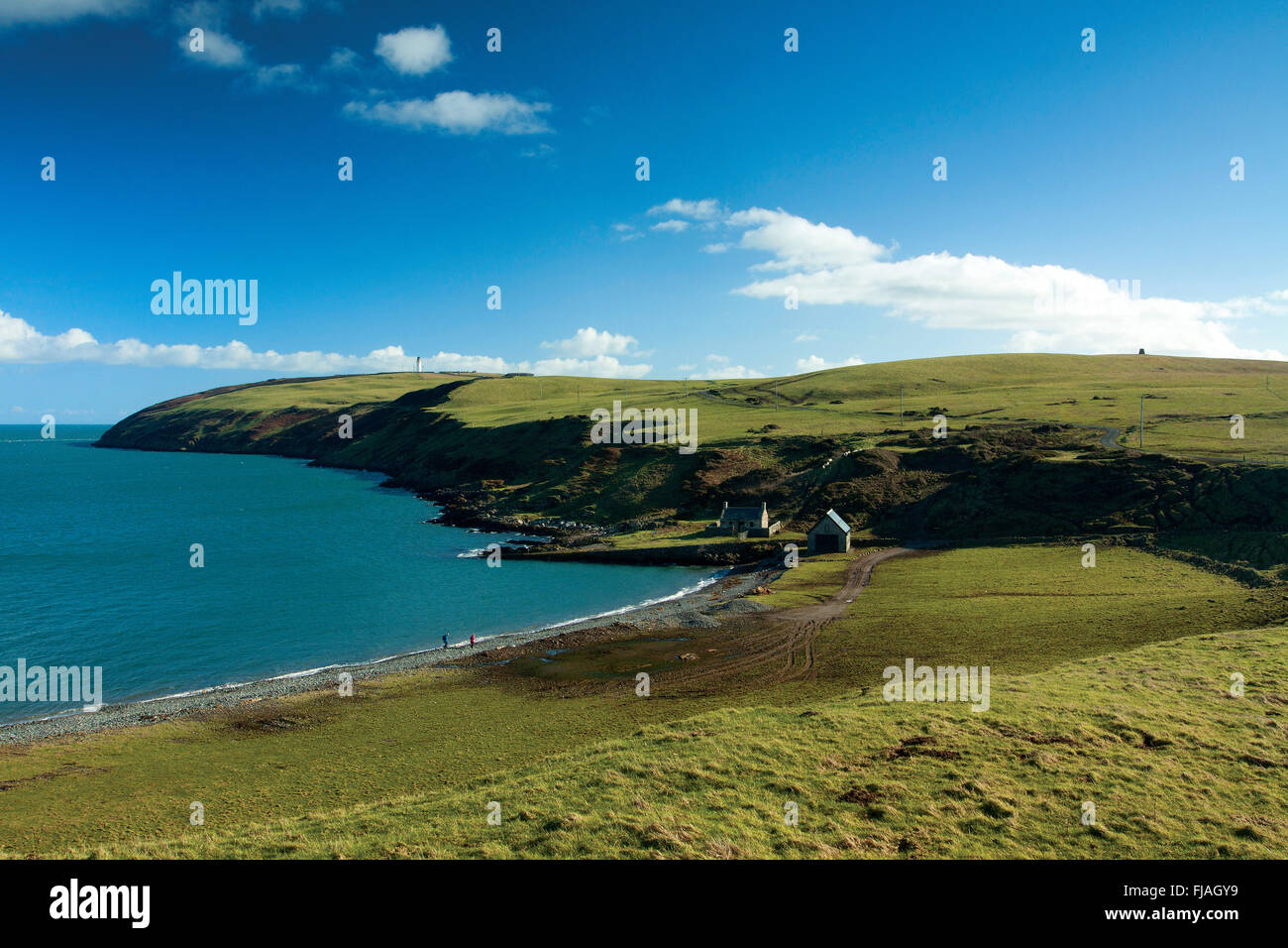 Il Mull of Galloway da est Tarbet, Galloway Foto Stock