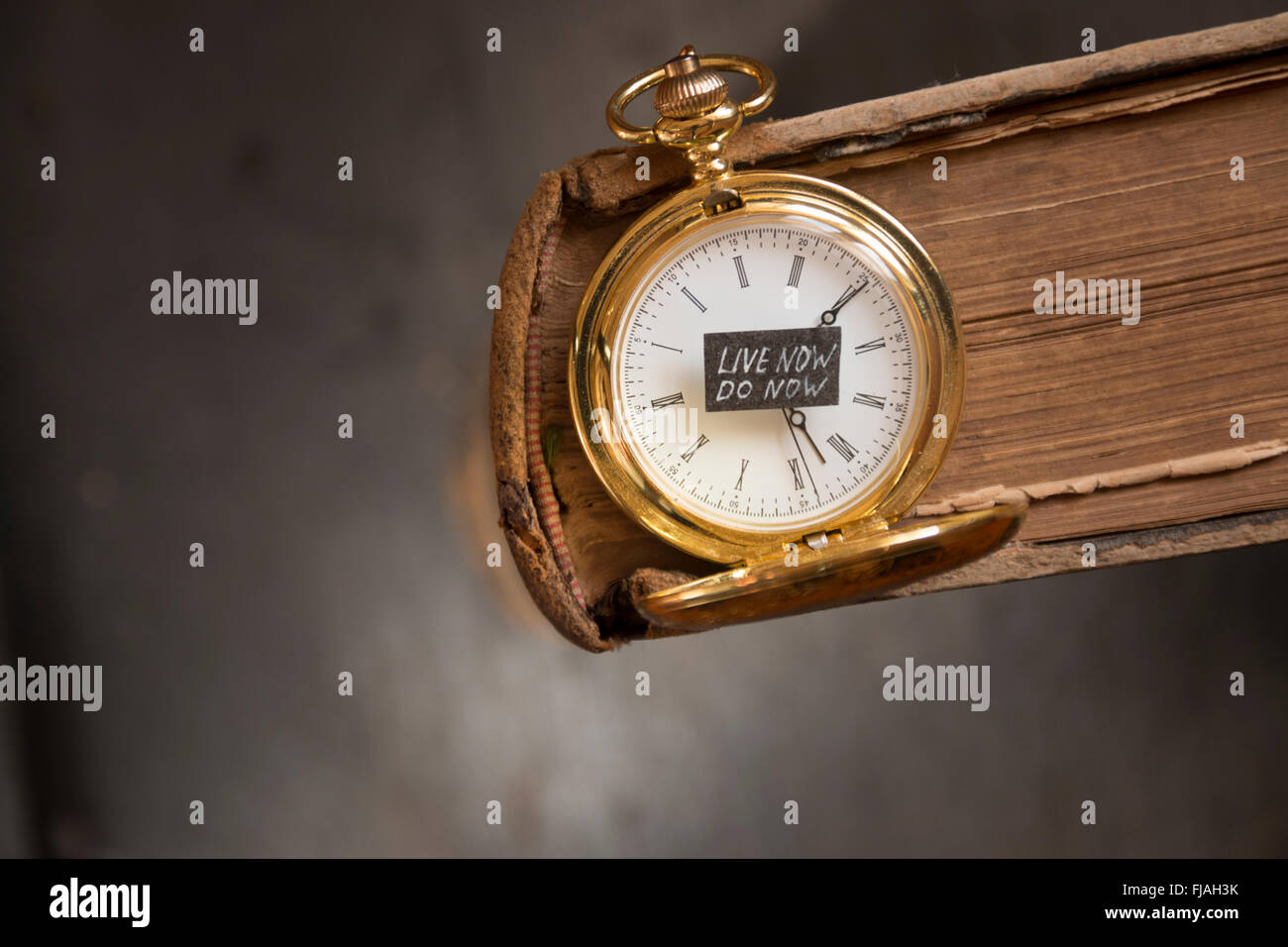 Vivere ora fare ora idea Foto Stock