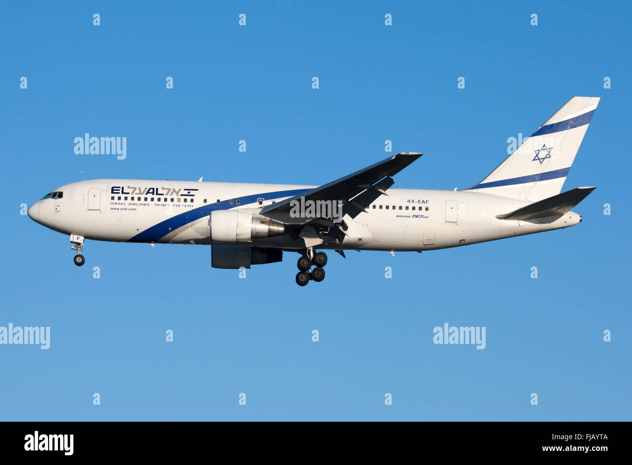 EL Al Israel Airlines Boeing 767 Foto Stock