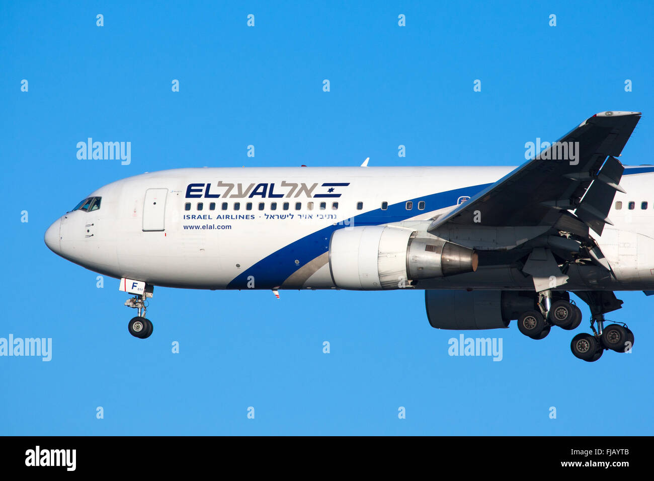 EL Al Israel Airlines Boeing 767 Foto Stock