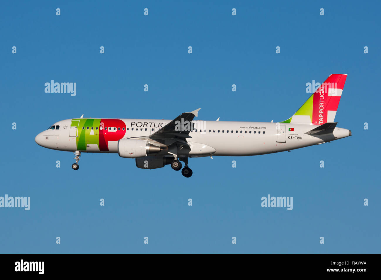 TAP Air Portugal un aeromobile di tipo Airbus A320 Foto Stock
