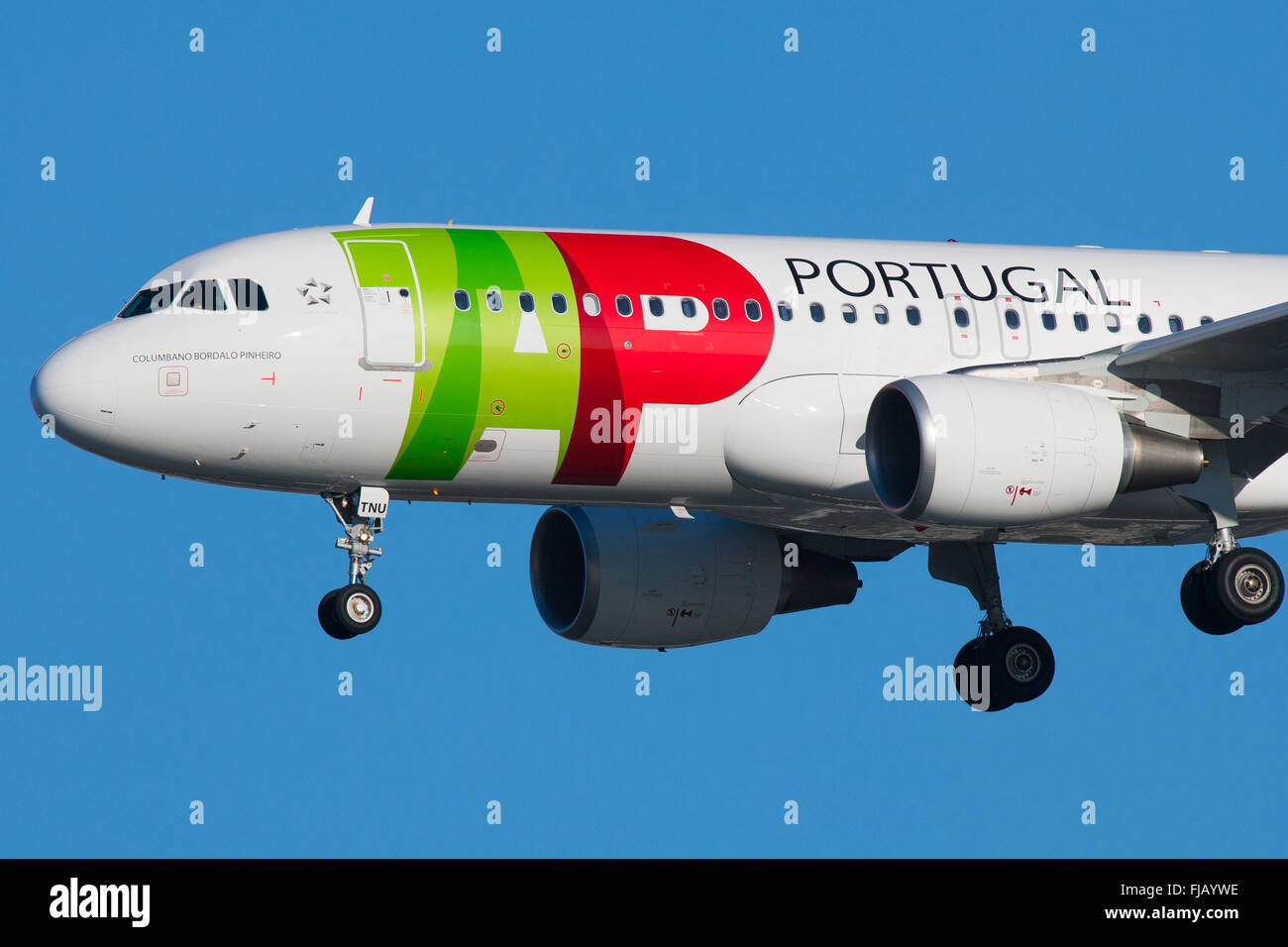 TAP Air Portugal un aeromobile di tipo Airbus A320 Foto Stock