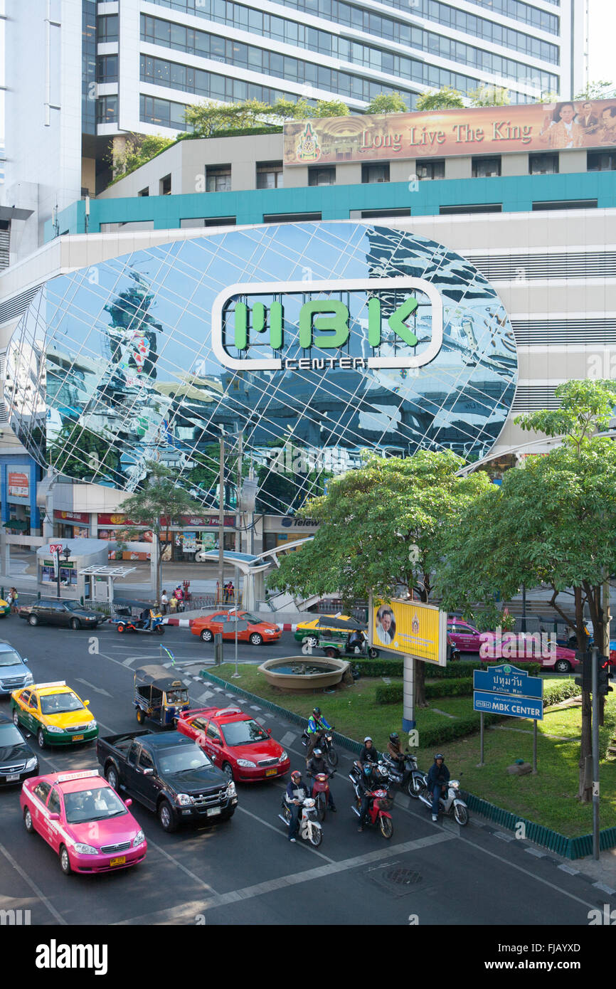 MBK Centre, esterno nel centro di Bangkok Foto Stock