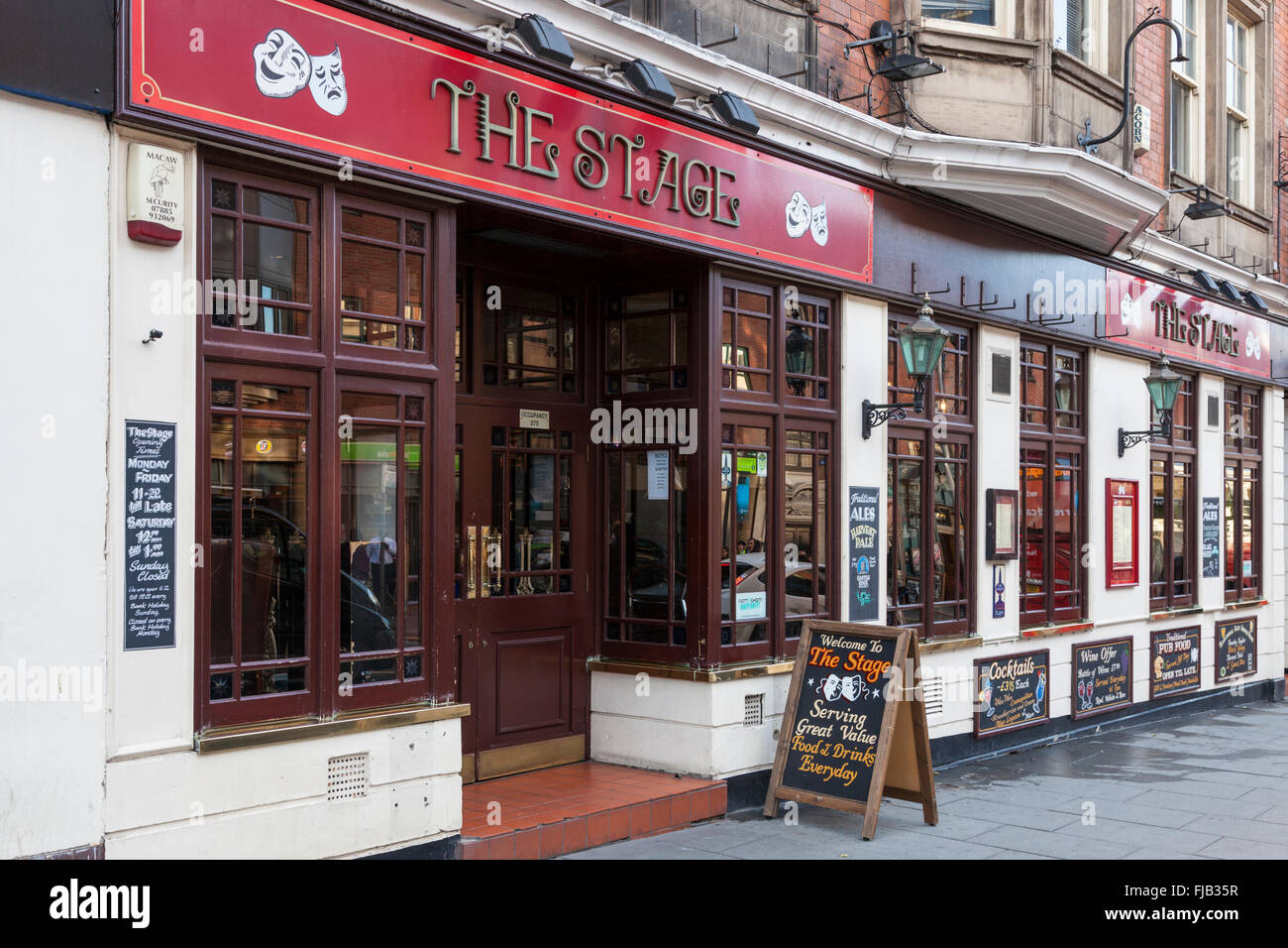 La fase, un popolare pub nel centro citta' di Nottingham, Inghilterra, Regno Unito Foto Stock
