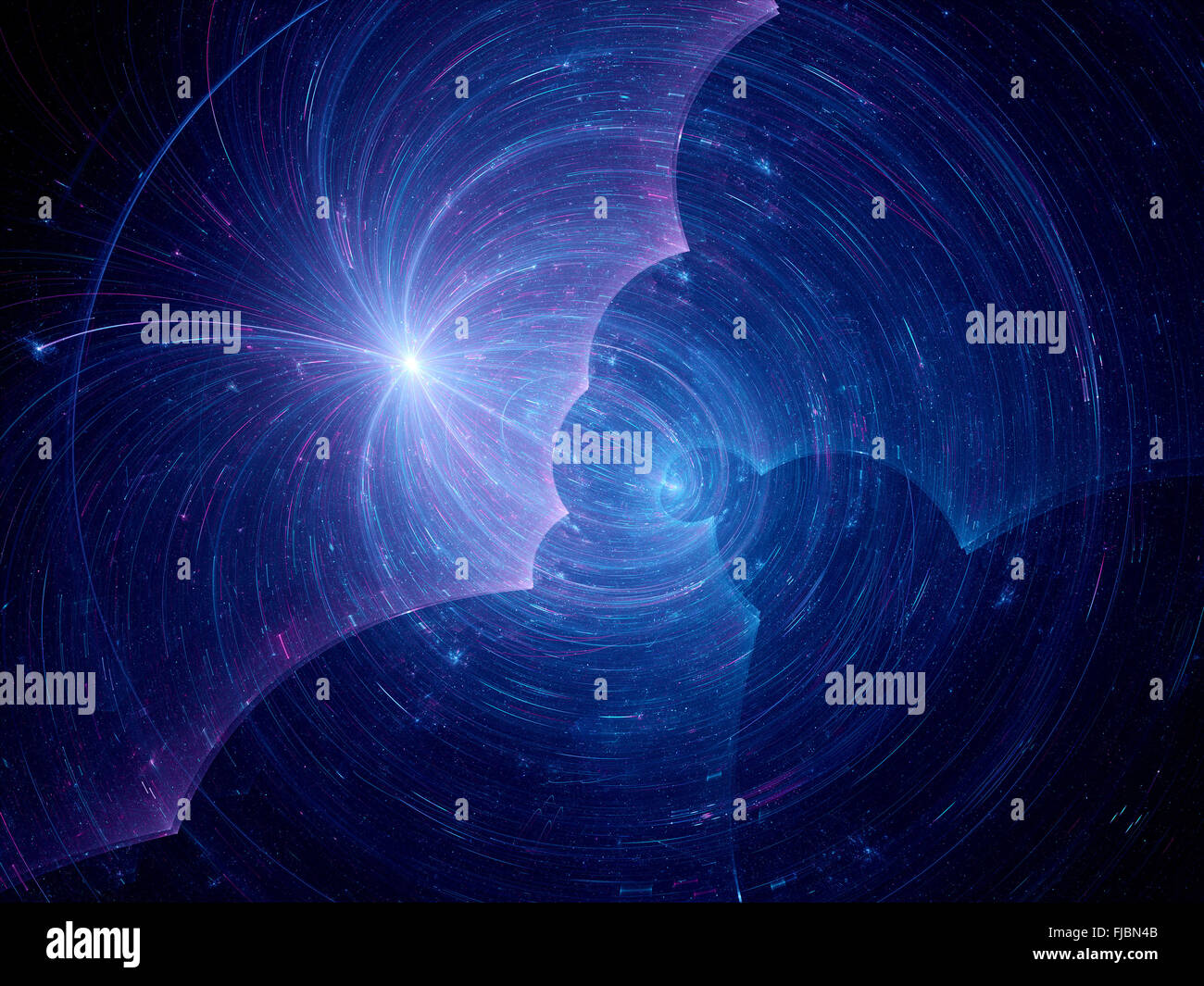 Materia oscura nello spazio, generato dal computer sfondo astratto Foto Stock