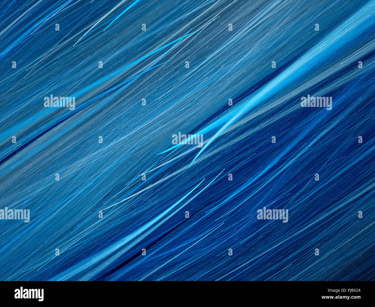Blu brillante raggi, movimento e velocità, generato dal computer sfondo astratto Foto Stock