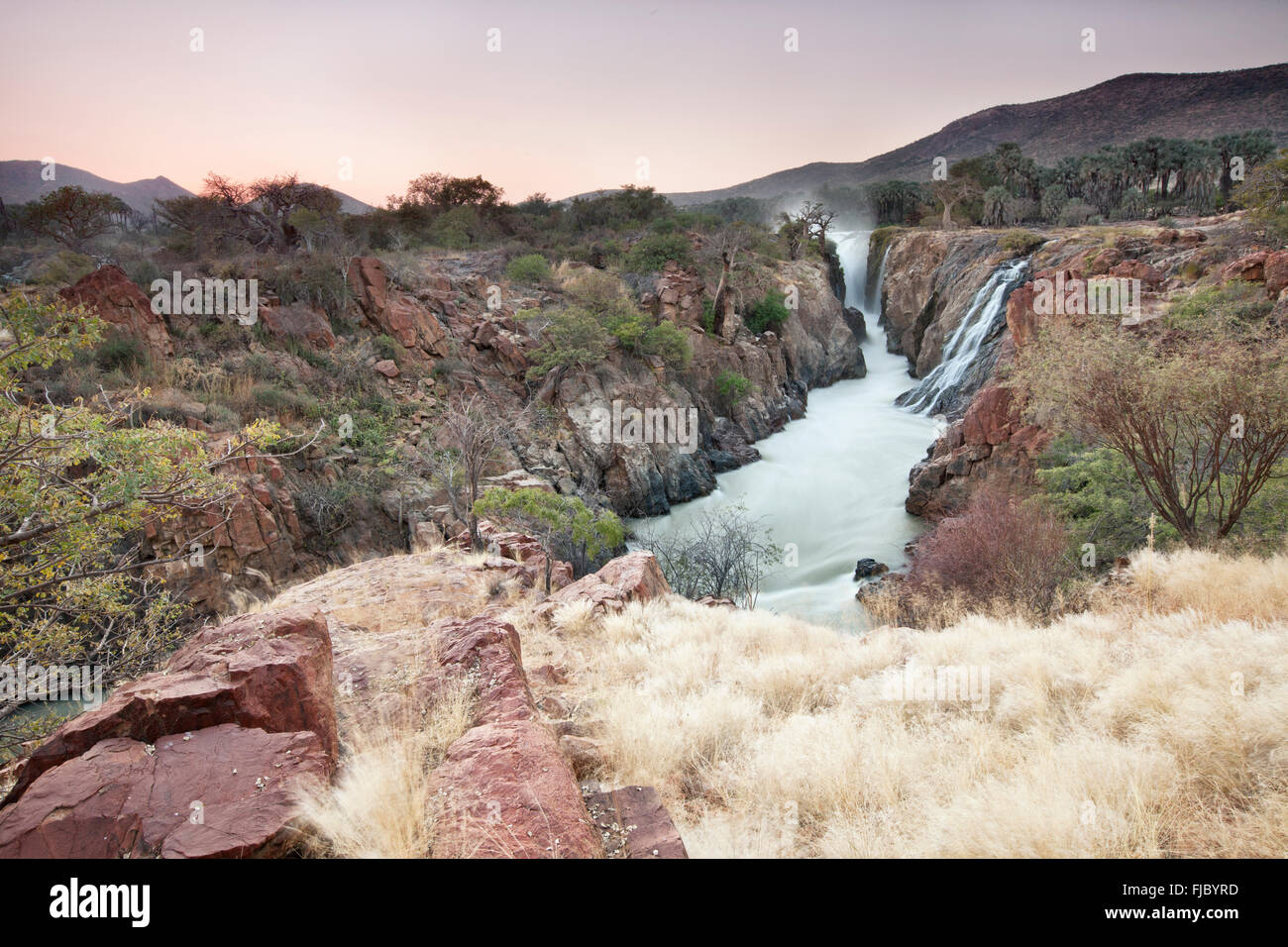 Epupa Falls, Namibia. Foto Stock