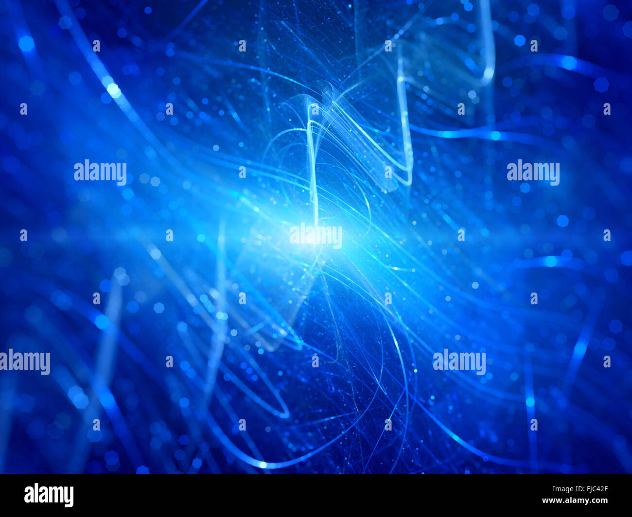 Messaggio da civiltà extraterrestri spazio, generato dal computer sfondo astratto Foto Stock