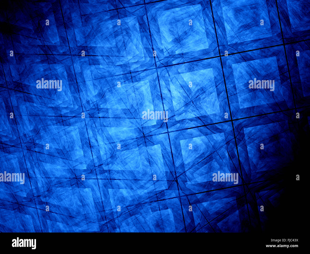 Quattro maglie dimensionali nello spazio, generato dal computer sfondo astratto Foto Stock