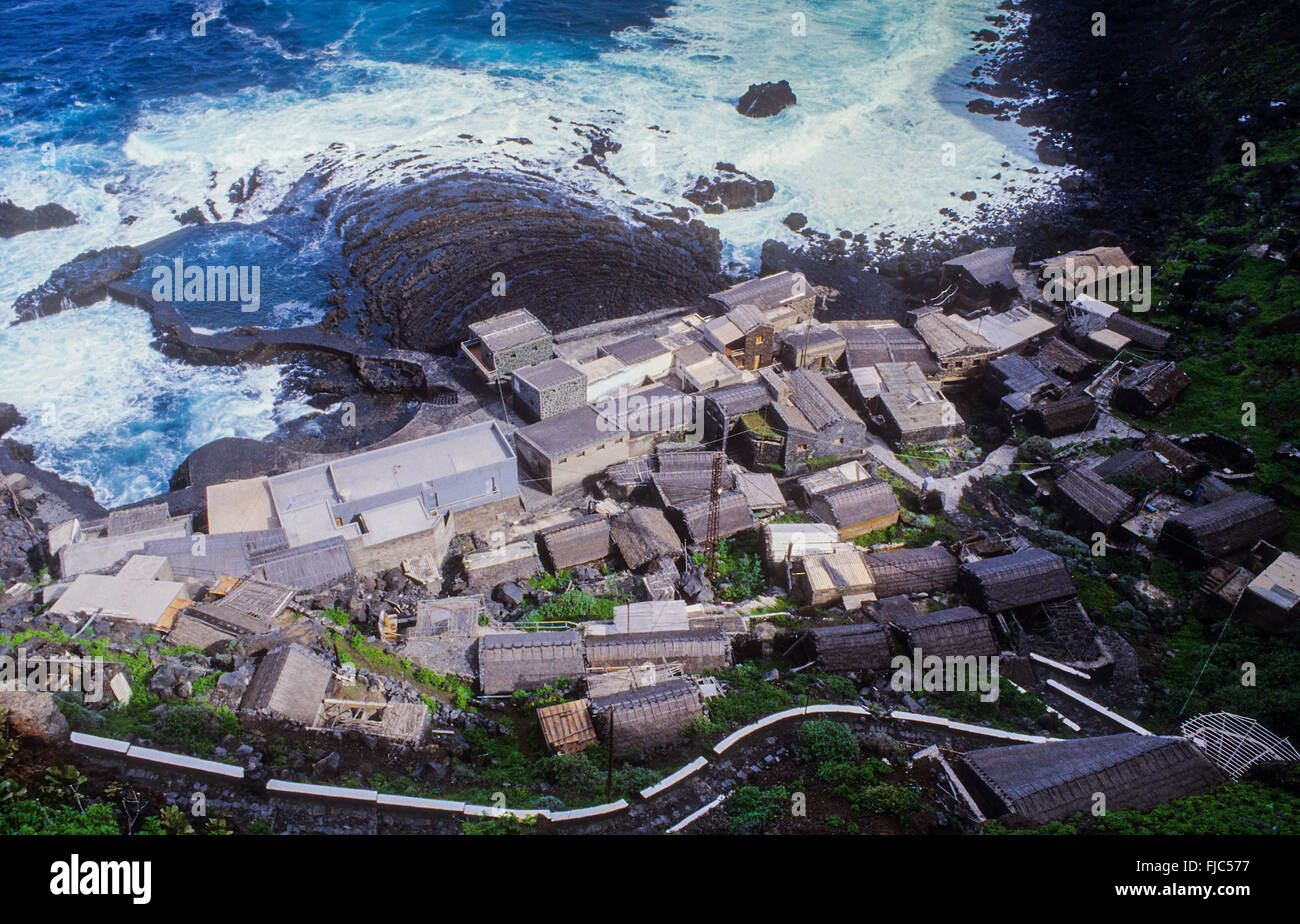 Pozo de las calcosas, El Mocanal, El Hierro, Isole canarie, Spagna, Europa Foto Stock