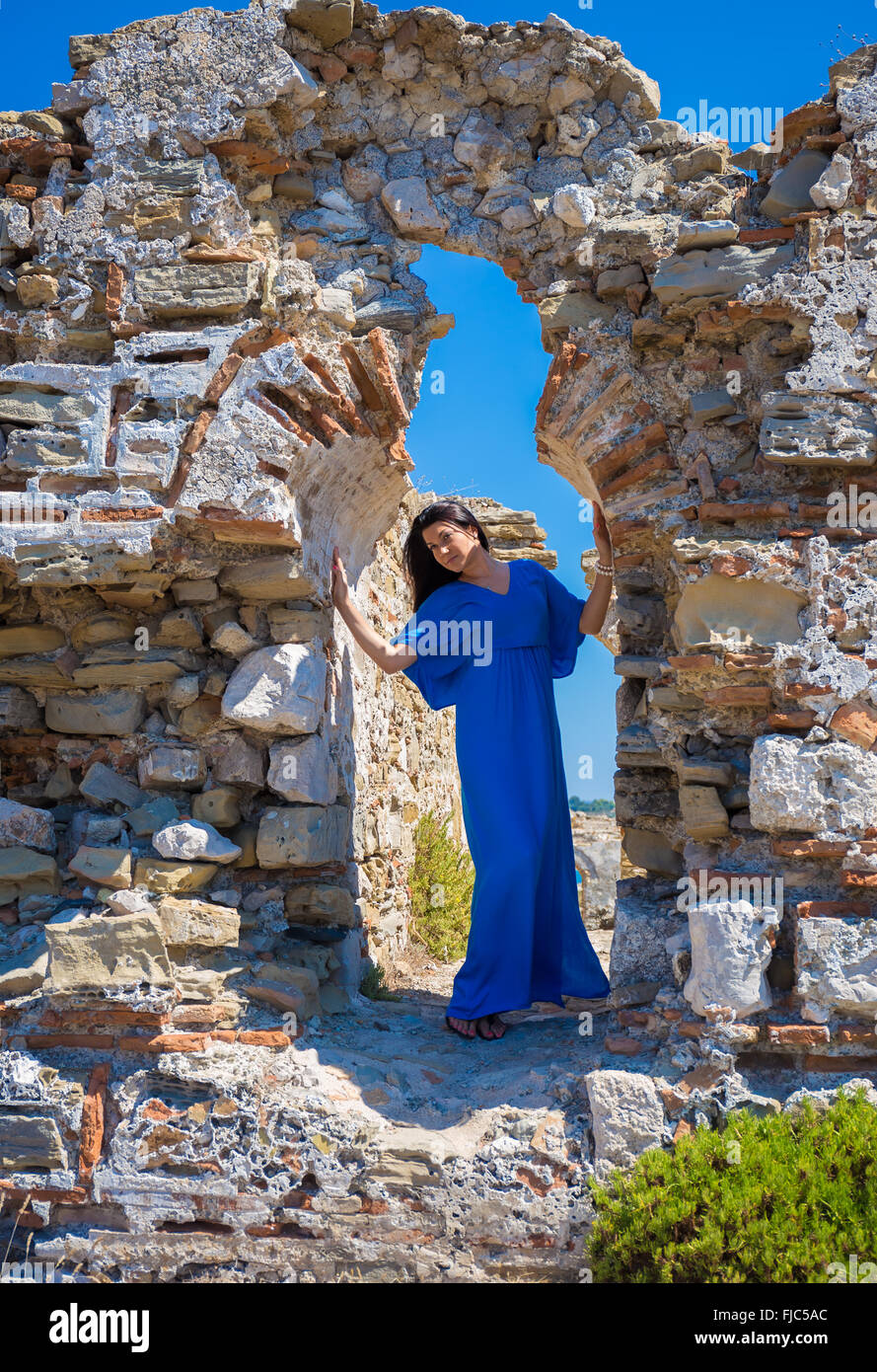 Atene, Grecia, 9 gennaio: Fashion show tema sposa abito da indossare Foto Stock