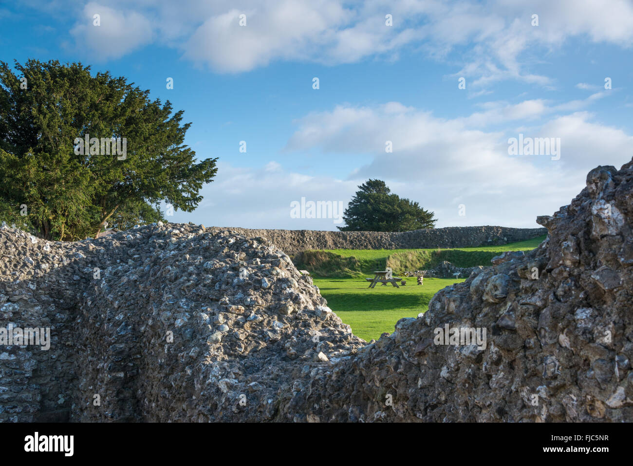 Old Sarum, Salisbury, Wiltshire, Inghilterra, Regno Unito Foto Stock