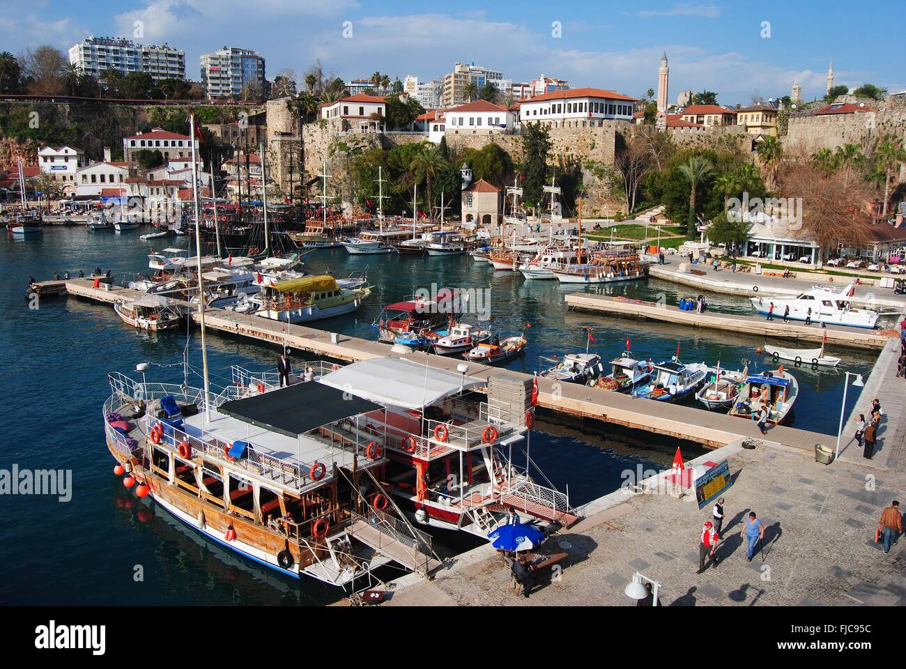 Vista sul Porto di Antalya Foto Stock